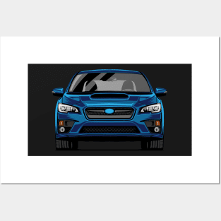 WRX sti jdm illustration vector art Posters and Art